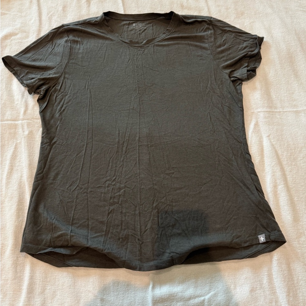 Figs Olive Green Women's Short Sleeve Tee